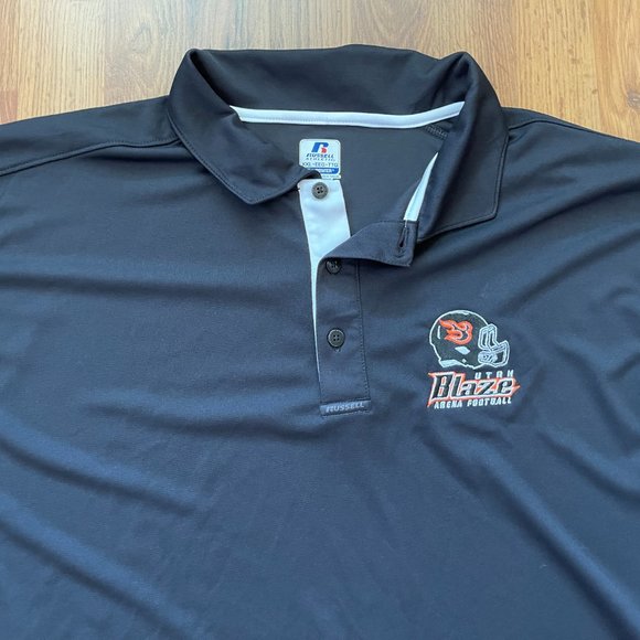 Utah Blaze AFL Arena Football League SUPER AWESOME Size 2XL XXL Polo Golf Shirt! - Picture 2 of 7